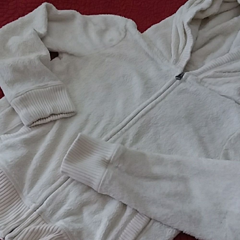 Gap Kids size XXL 14-16 cream hooded sweatshirt